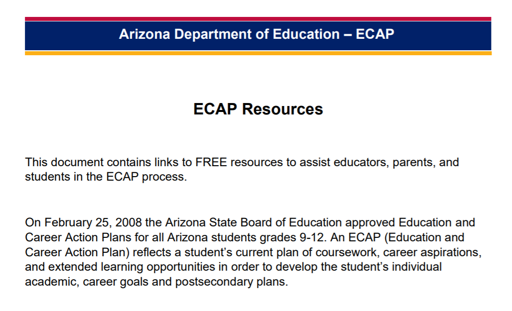 ADE ECAP Resources